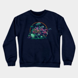 Mushroom Dino- He's a Fun-gi Crewneck Sweatshirt